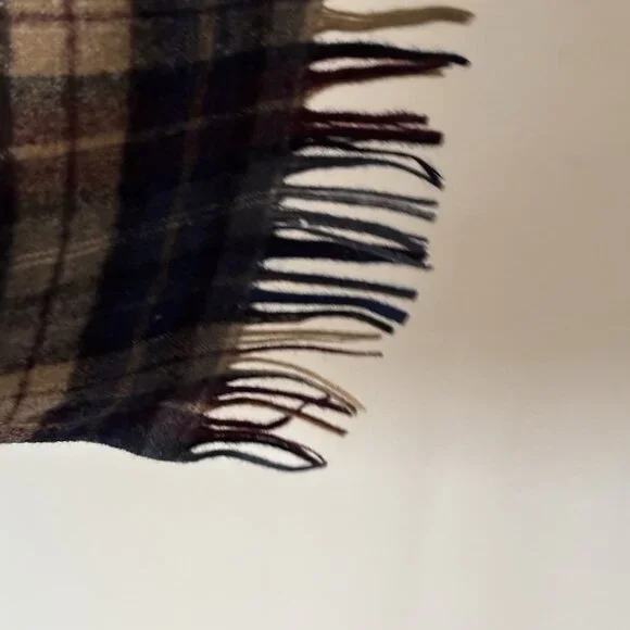 Vintage Pendleton 100% Pure Virgin Wool Scarf Plaid Old Money Academia Classic